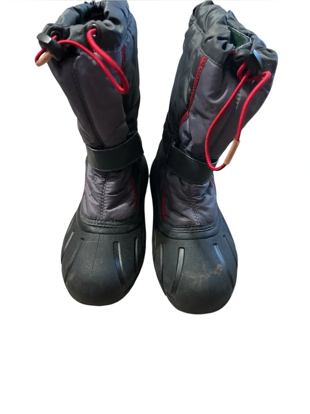 Sorel Black Snow Boots with Red Trim